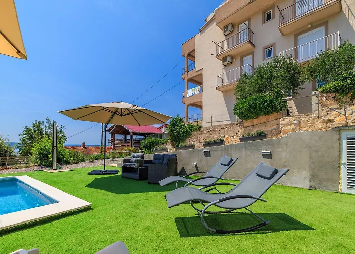 Appartamento Hundefreundliches Nur 350 Meter Zum Mit Meerblick, Pool, Wifi *